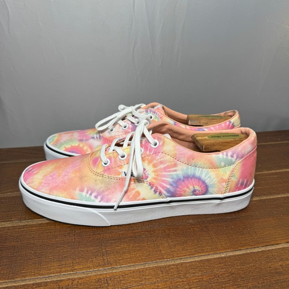 Vans Era Sneakers Womens 11 Pink Tie Dye Low Top Lace Up Shoes Streetwear Skater - Picture 5 of 11